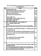 Đáp án đề thi học sinh giỏi môn Sinh học Lớp 12 lần 1 - Năm học 2019-2020 - Trường THPT Đồng Đậu